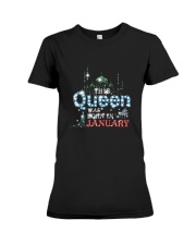 This Queen was born in 3 - January Premium Fit Ladies Tee thumbnail