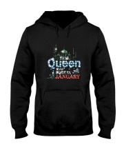 This Queen was born in 3 - January Hooded Sweatshirt thumbnail