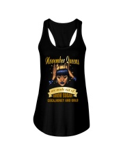Queens are made out of brow sugar- November Ladies Flowy Tank thumbnail