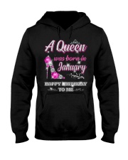 A Queen was born in-January Hooded Sweatshirt thumbnail