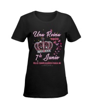una reina-7-album-crown-T6 Ladies T-Shirt women-premium-crewneck-shirt-front