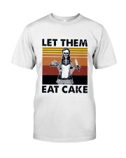 Skeleton Skull Let Them Eat Cake Classic T-Shirt front