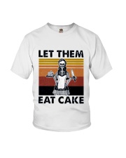 Skeleton Skull Let Them Eat Cake Youth T-Shirt tile