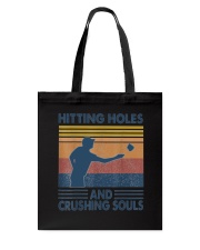 Hitting Holes And Crushing Souls Cornhole Tote Bag tile