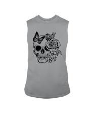 Skull Roses Flowers Butterfly Grin Death Love Sleeveless Tee tile