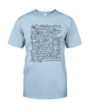 Declaration of Independence Signatures Classic T-Shirt tile