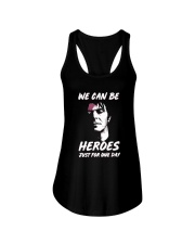 We Can Be Heroes Just For One Day Ladies Flowy Tank tile