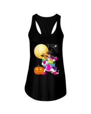 Halloween Pumpkin Unicorn Costume Ladies Flowy Tank tile