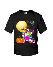 Halloween Pumpkin Unicorn Costume Youth T-Shirt tile