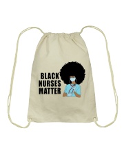 Black Nurses Matter Drawstring Bag tile