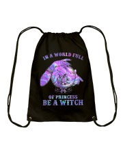 In A World Full Of Princesses Be A Witch Drawstring Bag tile