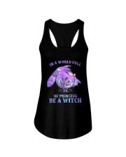 In A World Full Of Princesses Be A Witch Ladies Flowy Tank tile
