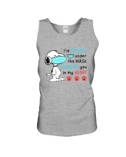 Mask Smiling Under The Hugging You In My Heart Unisex Tank tile