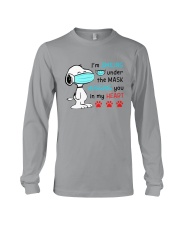 Mask Smiling Under The Hugging You In My Heart Long Sleeve Tee tile