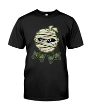 Halloween Mummy Video Gamer Controllers Classic T-Shirt front