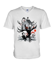 Halloween Horror Killer V-Neck T-Shirt tile