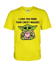 I Love You More Than Chicky Nuggies V-Neck T-Shirt tile