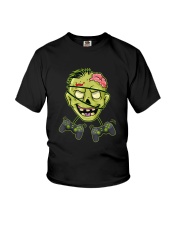 Zombie Video Gamer Controllers Boys Youth T-Shirt tile