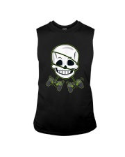 Halloween Skeleton Video Gamer Controllers Sleeveless Tee tile