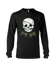 Halloween Skeleton Video Gamer Controllers Long Sleeve Tee tile