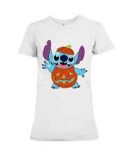 Halloween Pumpkin Premium Fit Ladies Tee tile