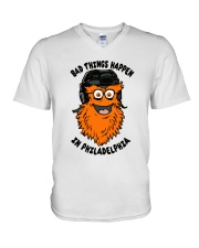 Bad Things Happen In Philadelphia Flyers Fanimalz V-Neck T-Shirt tile