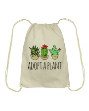 Cactus Adopt A Plan Funny Succulent Indoor Garden Drawstring Bag tile