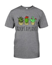 Cactus Adopt A Plan Funny Succulent Indoor Garden Classic T-Shirt tile
