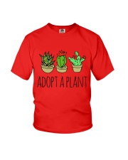 Cactus Adopt A Plan Funny Succulent Indoor Garden Youth T-Shirt tile