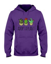 Cactus Adopt A Plan Funny Succulent Indoor Garden Hooded Sweatshirt tile