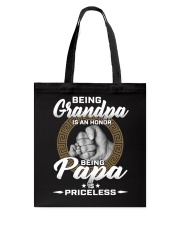 Being Grandpa Is An Honor Being PaPa is Priceless Tote Bag tile