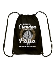 Being Grandpa Is An Honor Being PaPa is Priceless Drawstring Bag tile