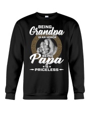 Being Grandpa Is An Honor Being PaPa is Priceless Crewneck Sweatshirt tile
