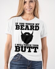 If You Touch My Beard Classic T-Shirt apparel-classic-tshirt-lifestyle-front-101