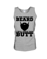 If You Touch My Beard Unisex Tank tile