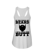 If You Touch My Beard Ladies Flowy Tank tile