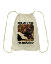Sorry I'm Booked Drawstring Bag tile