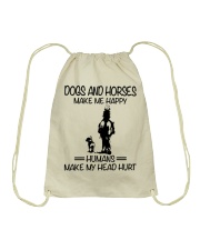 Dogs And Horses Drawstring Bag tile