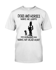 Dogs And Horses Classic T-Shirt front