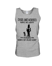 Dogs And Horses Unisex Tank tile