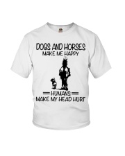 Dogs And Horses Youth T-Shirt tile