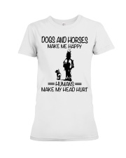 Dogs And Horses Premium Fit Ladies Tee tile