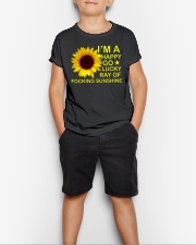 i'm happy go lucky ray of focking sunshine Youth T-Shirt lifestyle-youth-tshirt-front-1