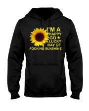 i'm happy go lucky ray of focking sunshine Hooded Sweatshirt thumbnail