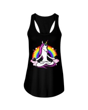 UNICORN YOGA ZEN BUDDHA SPIRITUAL RAINBOW 82 Ladies Flowy Tank thumbnail