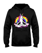 UNICORN YOGA ZEN BUDDHA SPIRITUAL RAINBOW 82 Hooded Sweatshirt thumbnail