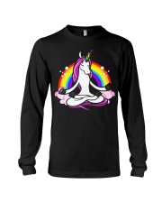 UNICORN YOGA ZEN BUDDHA SPIRITUAL RAINBOW 82 Long Sleeve Tee thumbnail
