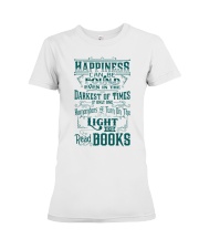 HAPPINESS IS READ BOOKS Premium Fit Ladies Tee thumbnail