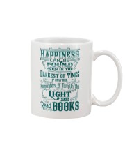 HAPPINESS IS READ BOOKS Mug front