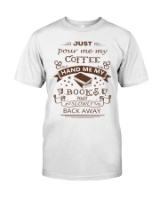 BOOKS and COFFEE- HAPPY PLACE Classic T-Shirt thumbnail